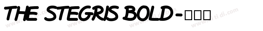 The Stegris Bold字体转换